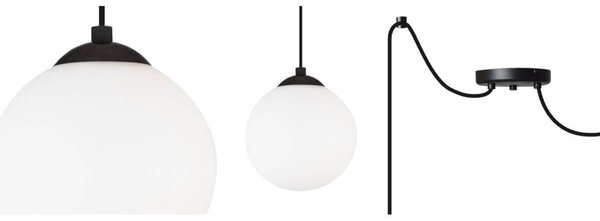 Závěsné svítidlo Florence Spider, 2x bílé skleněné stínítko