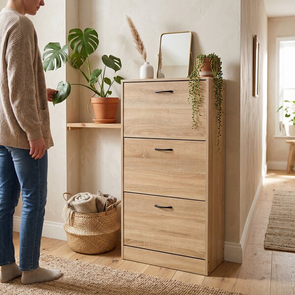 Botník s přihrádkami G1016 OAK, dub