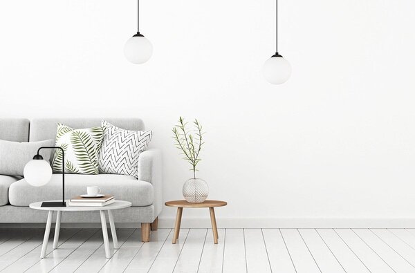 Stolní lampa Florence, 1x bílé skleněné stínítko