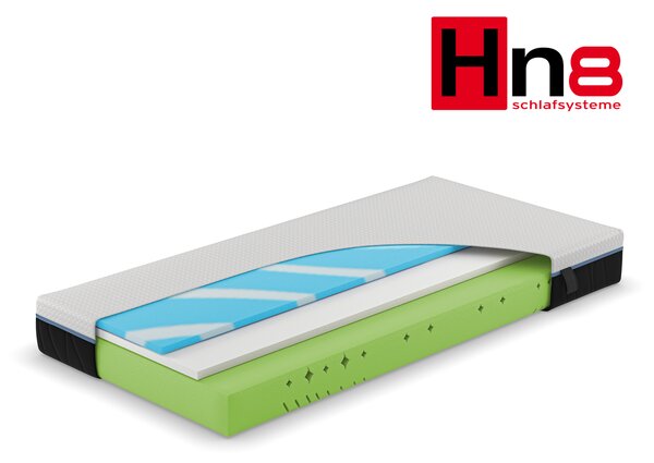 Hn8 Schlafsysteme 7zónová matrace ze studené pěny s viskoelastickou podložkou Schlafschön VS (H2, 80 x 200) (100256076006)