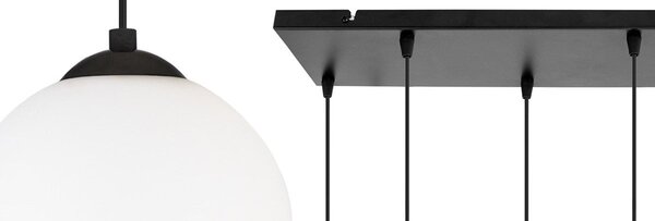 Závěsné svítidlo Florence, 6x bílé skleněné stínítko