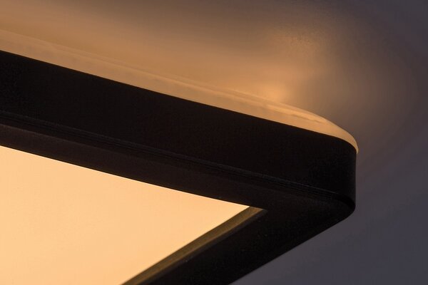 Rabalux 7775 LED venkovní stropnice Inverness 1x15W | 1190lm | 2700-6500K | IP44 - dálkové ovládání, stmívatelné, noční režim, WiFi, časovač, černá