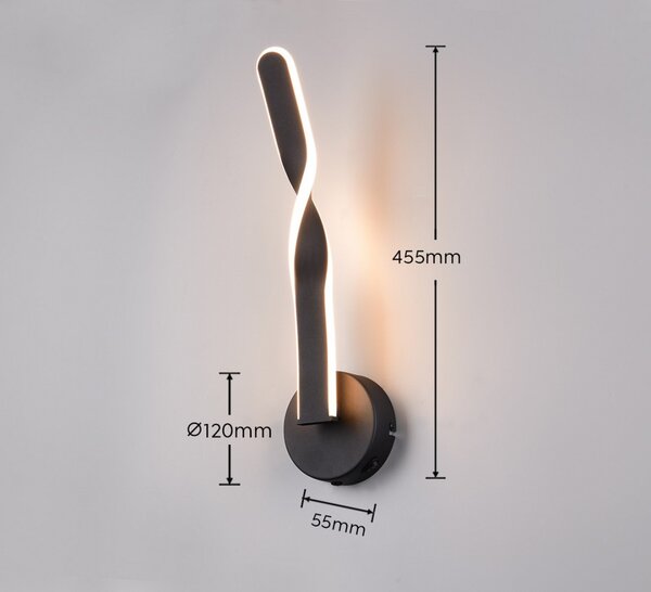 Trio TR25791732 LED nástěnné svítidlo GINKO | 11W integrovaný LED zdroj