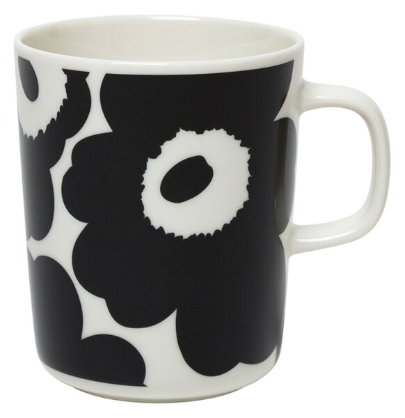 Marimekko Hrnek Oiva Unikko 0,25l, černo-bílý