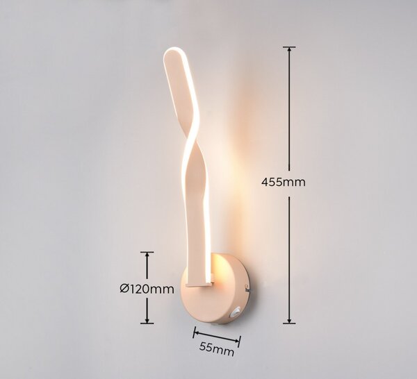 Trio TR25791766 LED nástěnné svítidlo GINKO | 11W integrovaný LED zdroj