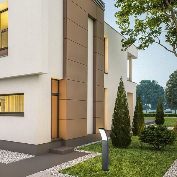 Rabalux 7506 LED zahradní sloupek Palanga 1x12W | 800lm | 3000K | IP44 - antracit