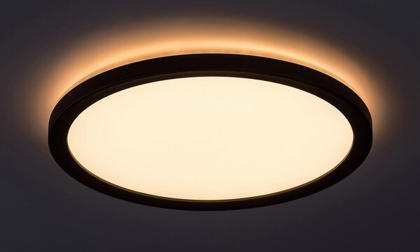 Rabalux 7774 LED venkovní stropnice Inverness 1x15W | 1190lm | 2700-6500K | IP44 - dálkové ovládání, stmívatelné, noční režim, WiFi, časovač, černá