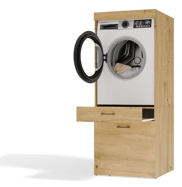 TP Living Koupelnová skříňka na pračku POLA 2S 64 cm dub Artisan