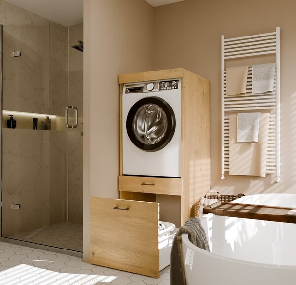 TP Living Koupelnová skříňka na pračku POLA 2S 64 cm dub Artisan