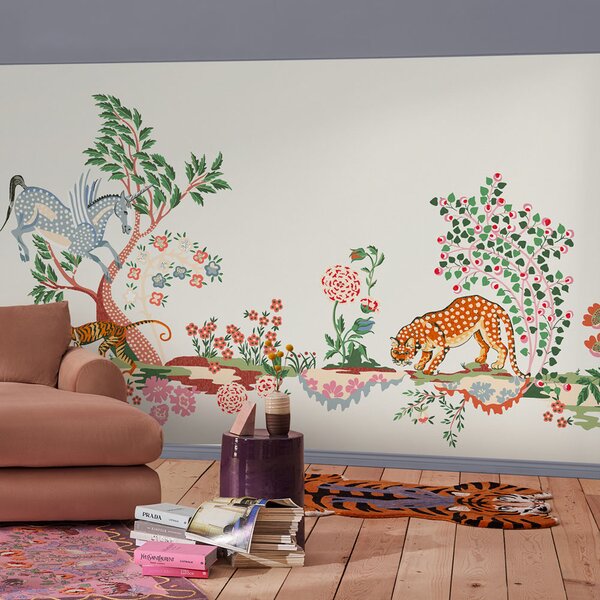 Vliesová obrazová tapeta na zeď, rostliny, zvířata, 127736FXST, Cath Kidstone