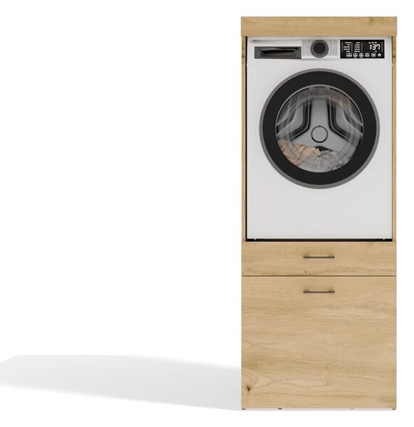 TP Living Koupelnová skříňka na pračku POLA 2S 64 cm dub Artisan