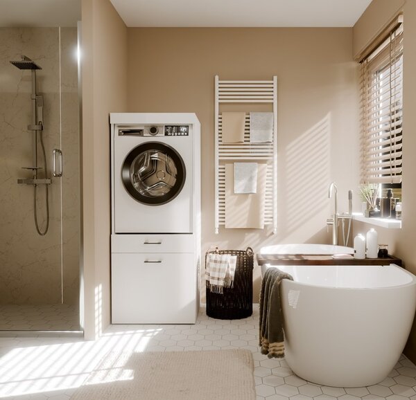 TP Living Koupelnová skříňka na pračku POLA 2S 64 cm bílá