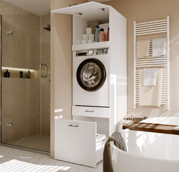 TP Living Nástavec na koupelnovou skříňku Pola 64 cm bílý