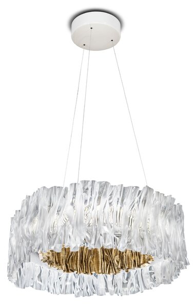 SLAMP ACRSM00GLD01T27NMTEU Accordéon, designové svítidlo se zlatou, 52W 2700K stmívatelné, prům. 57cm