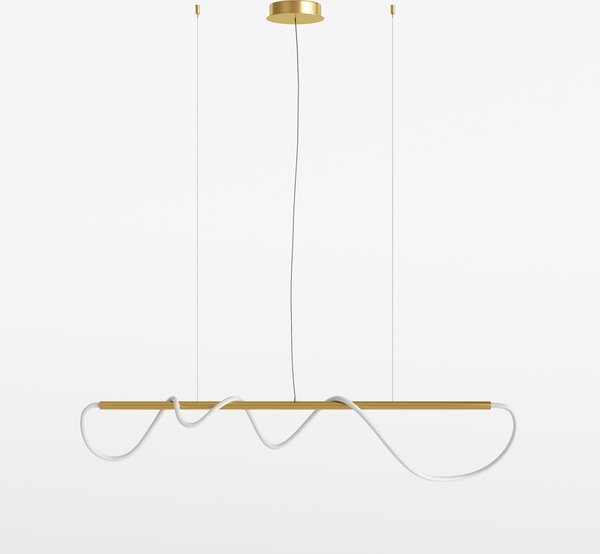 Luxusní zlaté, závěsné svítidlo Maytoni TAU, 140 cm, 30W