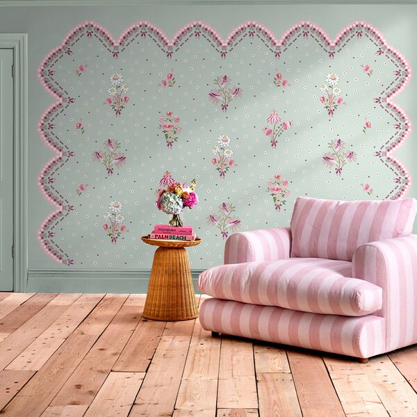 Vliesová obrazová tapeta na zeď, zelená, květiny, 127808FXST, Cath Kidstone