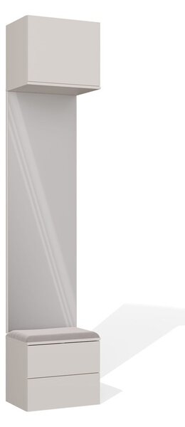 TP Living Předsíňová stěna se zrcadlem Haga 1L2S 50 cm kašmír