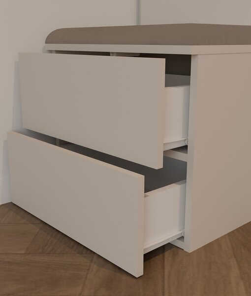 TP Living Předsíňová stěna se zrcadlem Haga 1L2S 50 cm kašmír