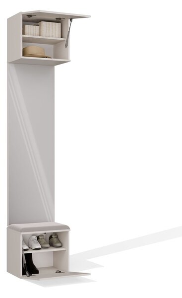 TP Living Předsíňová stěna se zrcadlem Haga 1L 50 cm kašmír