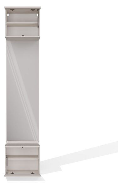 TP Living Předsíňová stěna se zrcadlem Haga 1L 50 cm kašmír