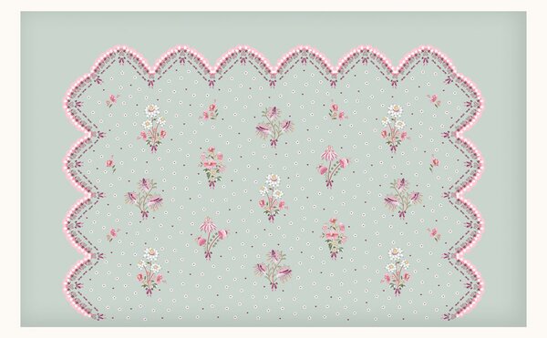 Vliesová obrazová tapeta na zeď, zelená, květiny, 127808FXST, Cath Kidstone