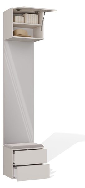 TP Living Předsíňová stěna se zrcadlem Haga 1L2S 50 cm kašmír