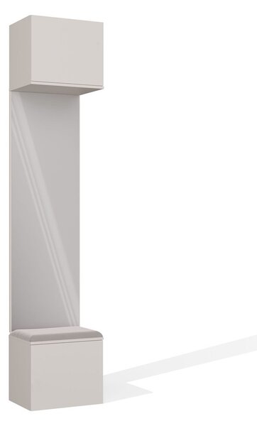TP Living Předsíňová stěna se zrcadlem Haga 1L 50 cm kašmír