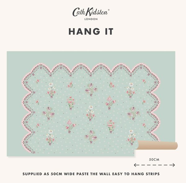 Vliesová obrazová tapeta na zeď, zelená, květiny, 127808FXST, Cath Kidstone