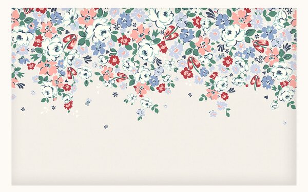 Vliesová obrazová tapeta na zeď, krémová, květiny, 127772FXST, Cath Kidstone