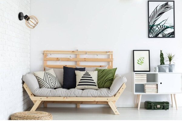 Bodové svítidlo Timber 8, 1x dřevěné stínítko, kp