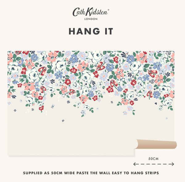 Vliesová obrazová tapeta na zeď, krémová, květiny, 127772FXST, Cath Kidstone