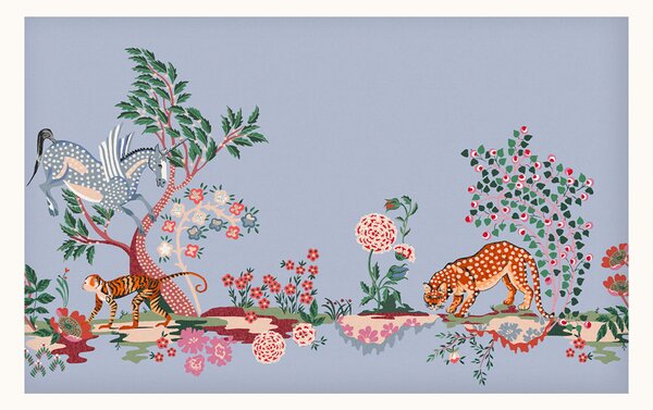 Vliesová obrazová tapeta na zeď, rostliny, zvířata, 127763FXST, Cath Kidstone