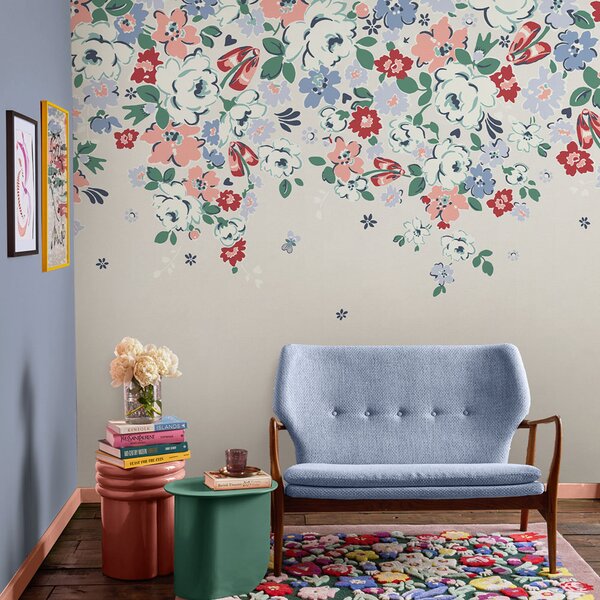 Vliesová obrazová tapeta na zeď, krémová, květiny, 127772FXST, Cath Kidstone