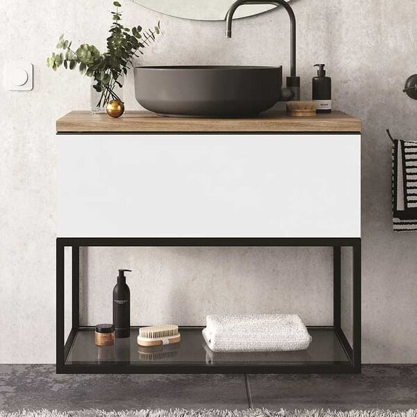 Elita Look skříňka 60x44.9x28.1 cm pod umyvadlo závěsná bílá RE010603028060