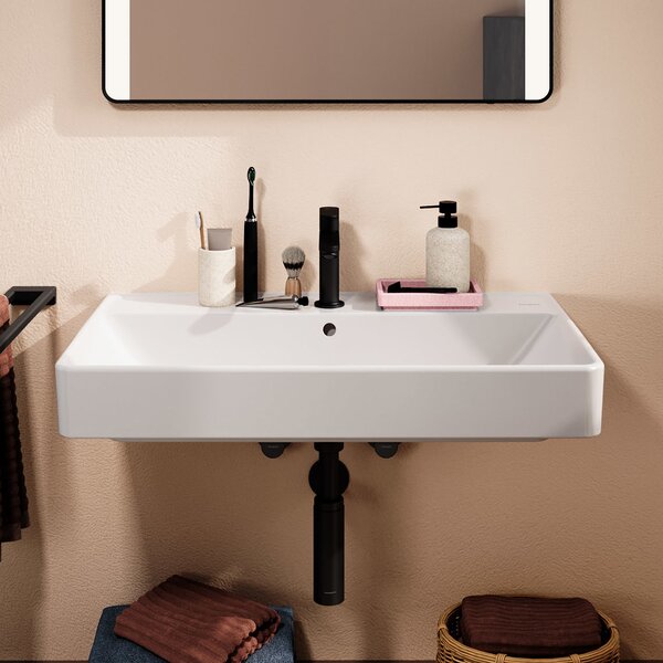 Hansgrohe Xanuia Q umyvadlo 80x48 cm obdélníkový klasický bílá lesk 60225450