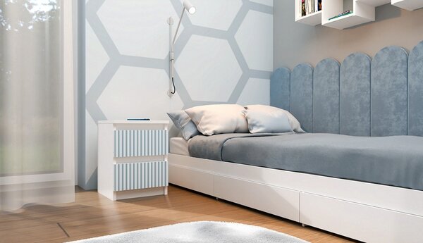 TP Living Dětský noční stolek MALWA M2 ARTESO bílo-modrý