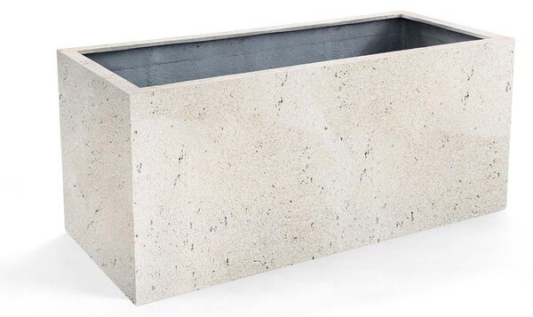 Grigio truhlík, květináč Barva květináče: Antique White, Rozměry: 60x20x20 cm