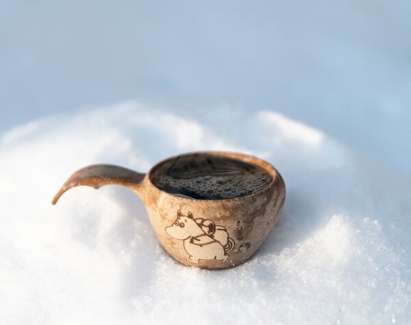 Kupilka Hrnek kuksa Kupilka Moomin 0,12l, hnědý