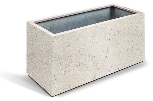 Grigio truhlík s kolečky, květináč Barva květináče: Antique White, Rozměry: 90x40x40 cm