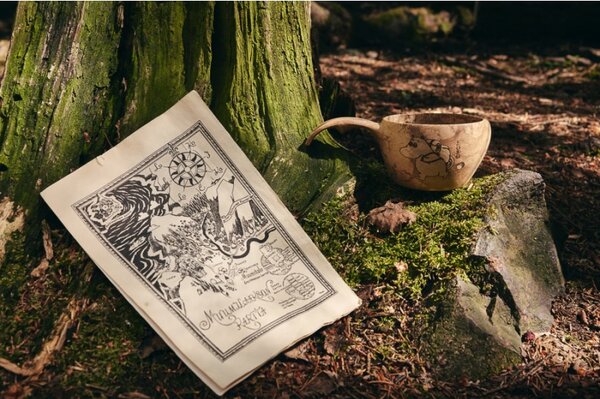 Kupilka Hrnek kuksa Kupilka Moomin 0,12l, hnědý
