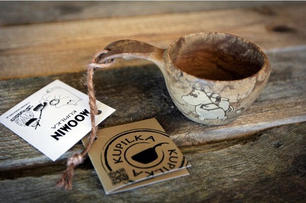 Kupilka Hrnek kuksa Kupilka Moomin 0,12l, hnědý