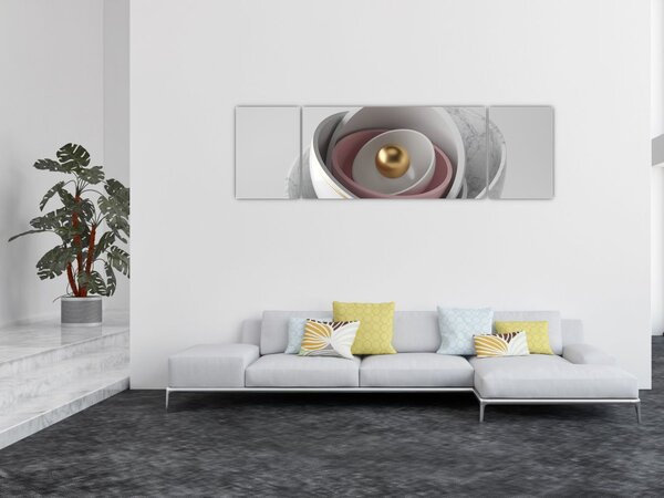 Obraz - Zlatá perla (170x50 cm)