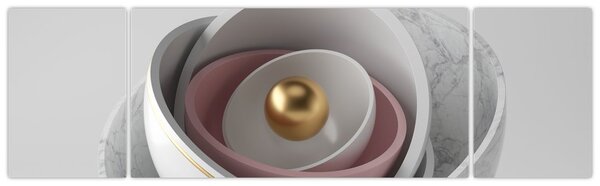 Obraz - Zlatá perla (170x50 cm)