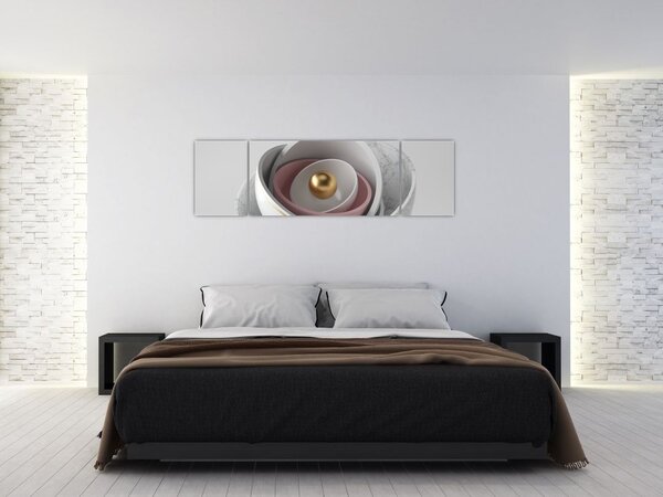 Obraz - Zlatá perla (170x50 cm)