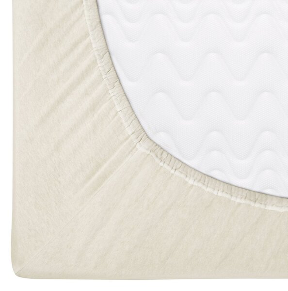 JERSEY PROSTĚRADLO PREMIUM 90X200 CM PŘÍRODNÍ