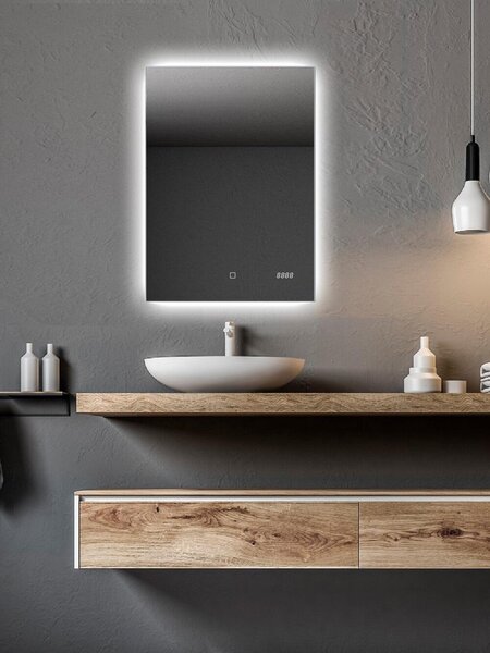 Ambiente Senzor Time LED zrcadlo na chodbu do předsíně nástěnné do koupelny 411-958