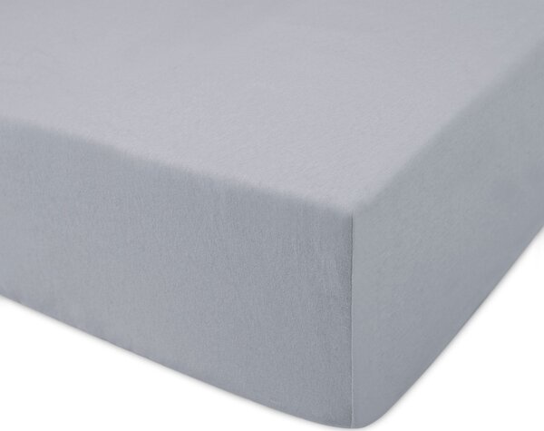 JERSEY PROSTĚRADLO PREMIUM 90X200 CM ŠEDÉ