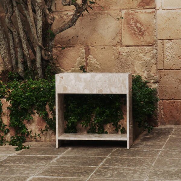 Ferm Living designové květináče Stone Plant Box With Shelf