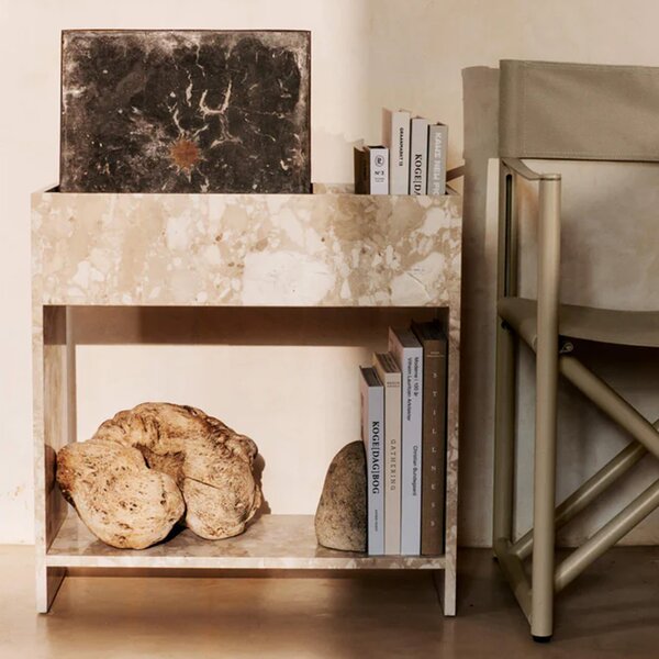 Ferm Living designové květináče Stone Plant Box With Shelf
