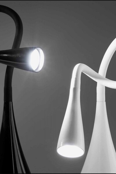 LENA bílá stolní lampa na čtení - FARO
